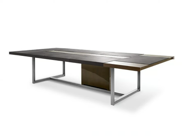JOBS - Rectangular meeting table by Poltrona Frau - view 2